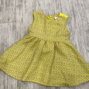C de C. Yellow and grey dress. Size 2 t.